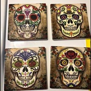 Set of 4 ceramic coasters BOGOHP